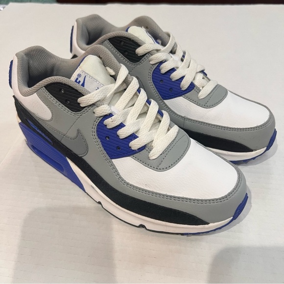 Nike Other - Nike Air Max 90 OG White Grey and Blue size 6Y/7.5 Women’s. Brand New condition